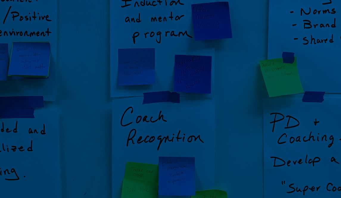Left side banner of notes